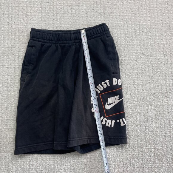 Nike Boy's Medium Just Do It Black Sportswear Fleece Shorts Training DC7247-010 - Picture 8 of 8